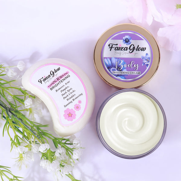 Body Brightening Cream (50g) – Smooth &amp; Even Tone Support | Faiza Glow