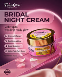 Bridal Glam Brightening Night Cream- Results in 7 Days | Skin Whitening, Spot Reduction & Glow Booster (30gms)