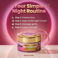 Bridal Glam Brightening Night Cream- Results in 5 Days |Skin Whitening, Spot Reduction & Glow Boost (50gms)