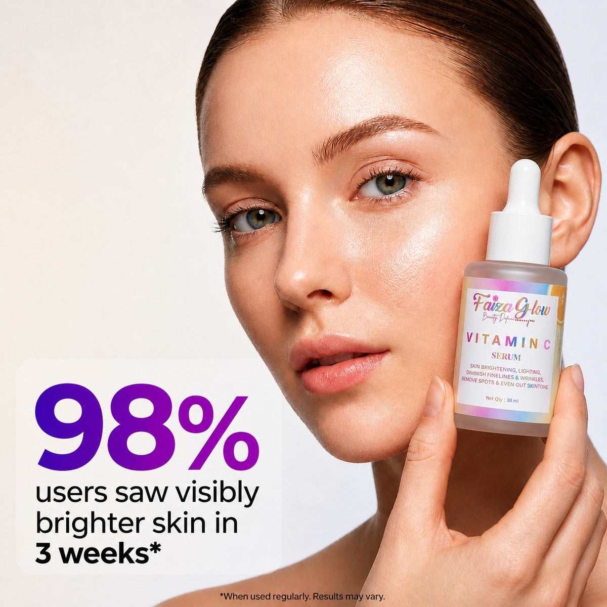 Vitamin C Serum (30ml) – Daily Glow &amp; Brightening Support | Faiza Glow