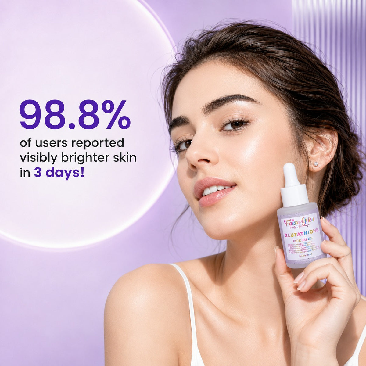 Glutathione Serum (30ml) – Brightening &amp; Even Tone Support | Faiza Glow