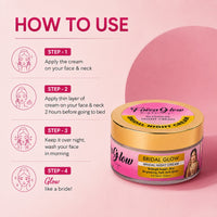Bridal Glam Brightening Night Cream- Results in 7 Days | Skin Whitening, Spot Reduction & Glow Booster (30gms)
