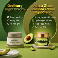 Avocado Korean Night Cream (30g) – Nourishing Night Repair for Soft, Radiant Skin | Start Seeing Results in 3 Days