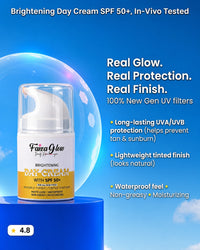 Faiza Glow Day Cream SPF 50++  (50g) – Lightweight Sun Protection & Daily Glow Support