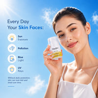 Faiza Glow Day Cream SPF 50++  (50g) – Lightweight Sun Protection & Daily Glow Support