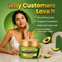 Avocado Korean Night Cream (30g) – Nourishing Night Repair for Soft, Radiant Skin | Start Seeing Results in 3 Days