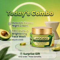 Avocado Korean Night Cream (30g) – Nourishing Night Repair for Soft, Radiant Skin | Start Seeing Results in 3 Days