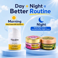 Faiza Glow Day Cream SPF 50++  (50g) – Lightweight Sun Protection & Daily Glow Support