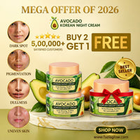 Buy 2, Get 1 Free Avocado Korean Night Cream Trio Pack (30g Each) –| Start Seeing Results in 3 Days