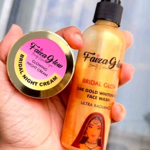 Small New Year Combo (Bridal Night Cream+ Whitening soap+Deep Milk Cleanser)
