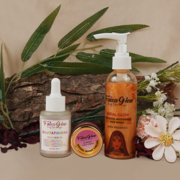 Shaadi Wala GLOW  ( Bridal Night Cream 30g + Glutathione serum 30ml + 24k Gold Whitening Face  Wash 100ml )